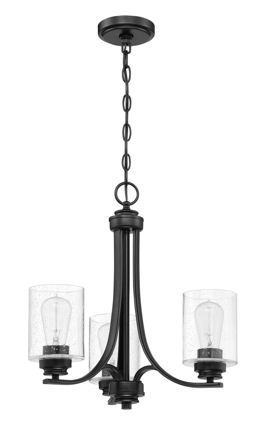 Craftmade - 50523-FB - Three Light Chandelier - Bolden - Flat Black