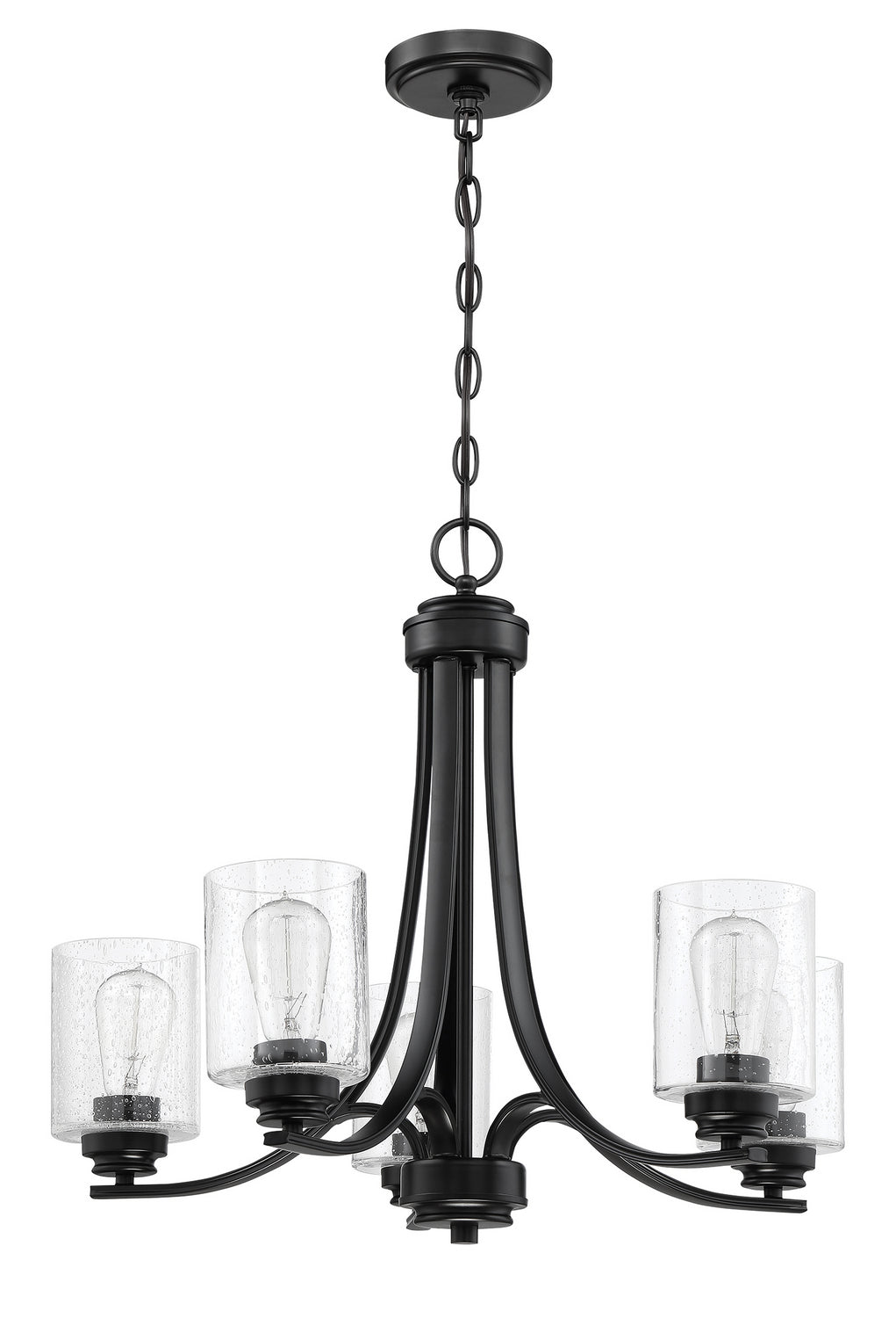 Craftmade - 50525-FB - Five Light Chandelier - Bolden - Flat Black