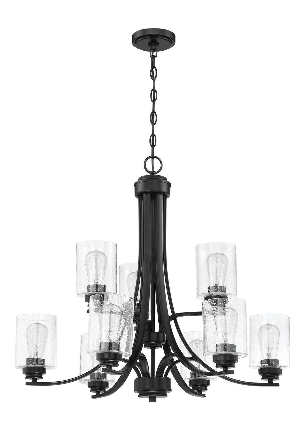 Craftmade - 50529-FB - Nine Light Chandelier - Bolden - Flat Black