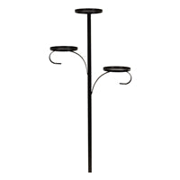 Triple Tree Topper 36”H Iron Black