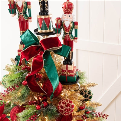 Triple Tree Topper 36”H Iron Black