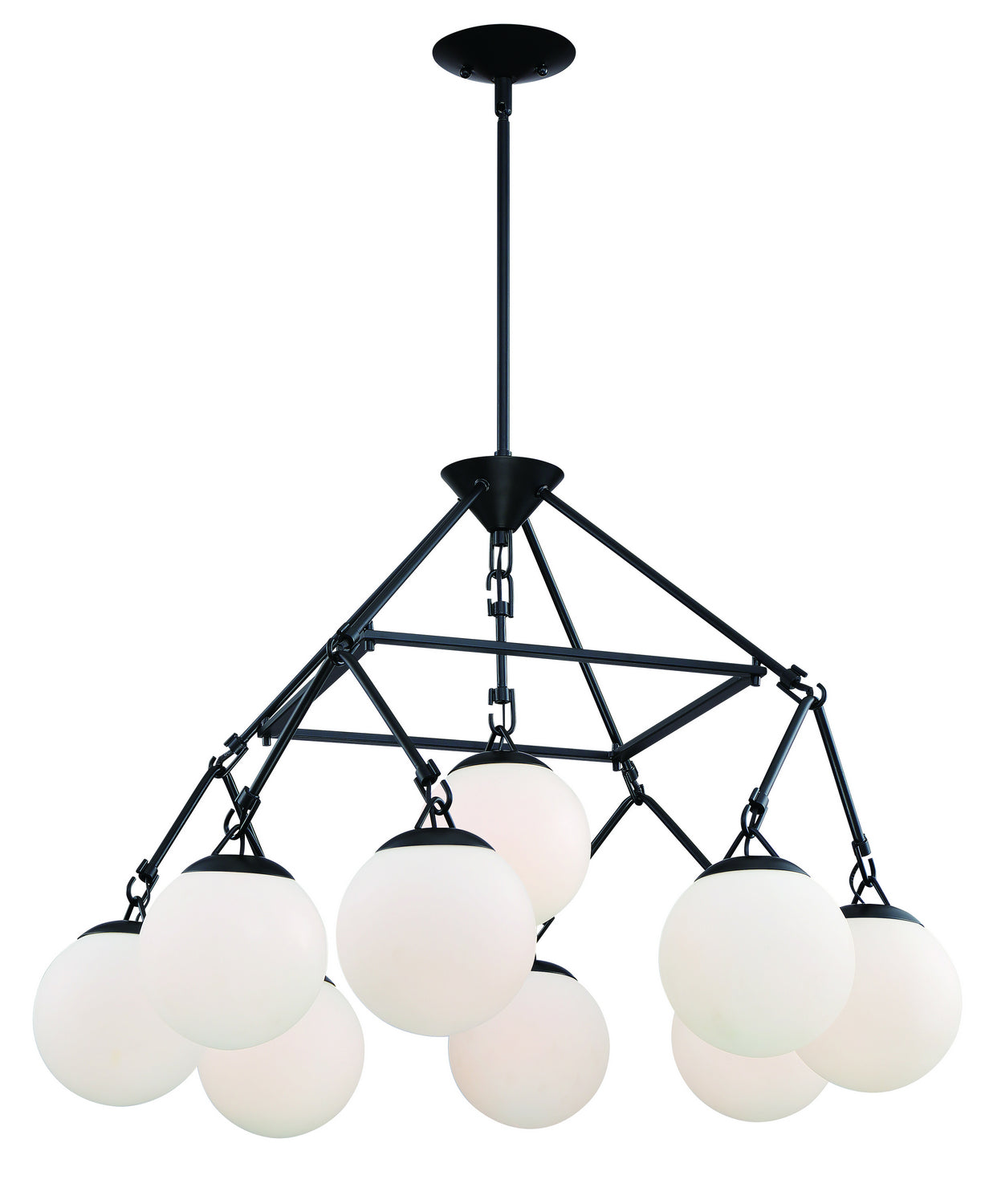 Craftmade - 50729-FB - Nine Light Chandelier - Orion - Flat Black