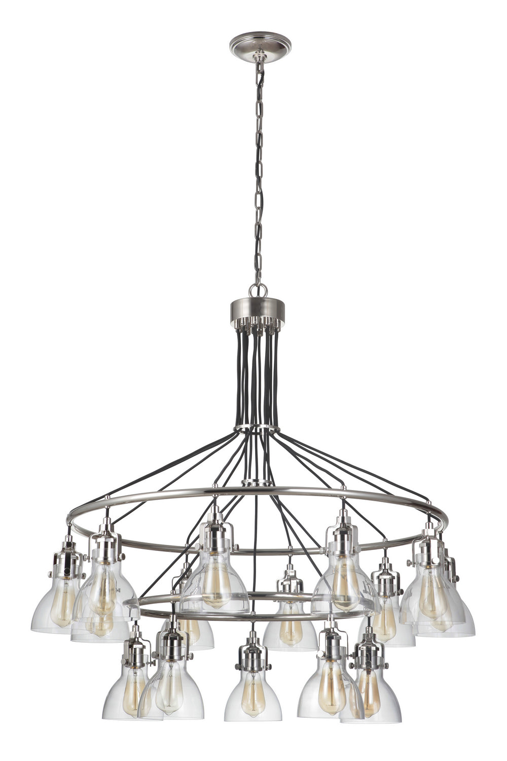 Craftmade - 51215-PLN - 15 Light Chandelier - State House - Polished Nickel