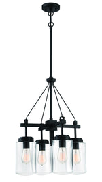 Craftmade - 52124-ESP - Four Light Outdoor Chandelier - Crosspoint - Espresso