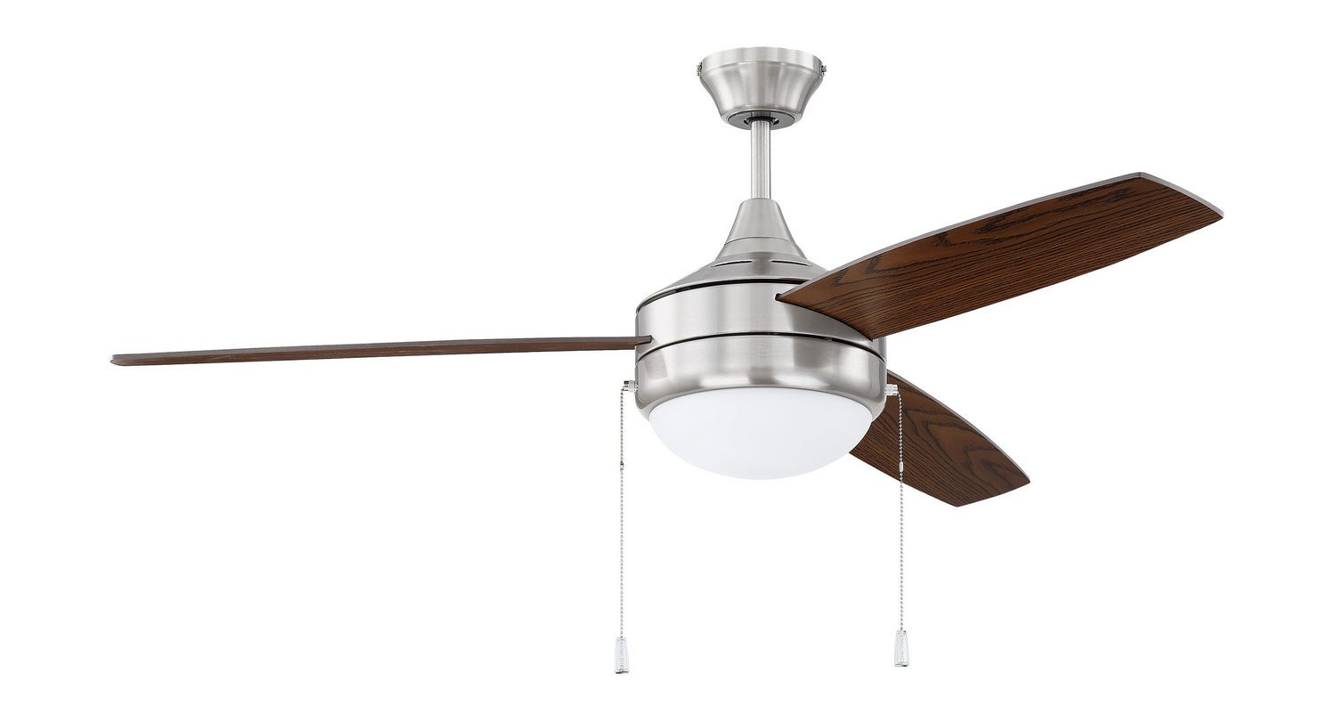 Craftmade - PHA52BNK3 - 52"Ceiling Fan - Phaze 3 Blade - Brushed Polished Nickel