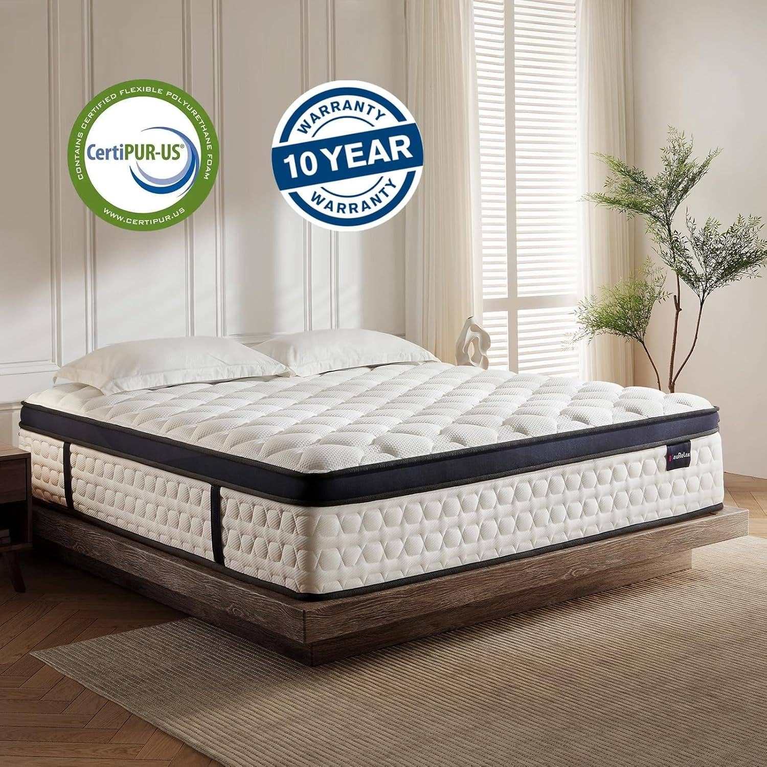 King Size Hybrid Mattress Gel Memory Foam Pocket Springs: King / 12 Inch Firm