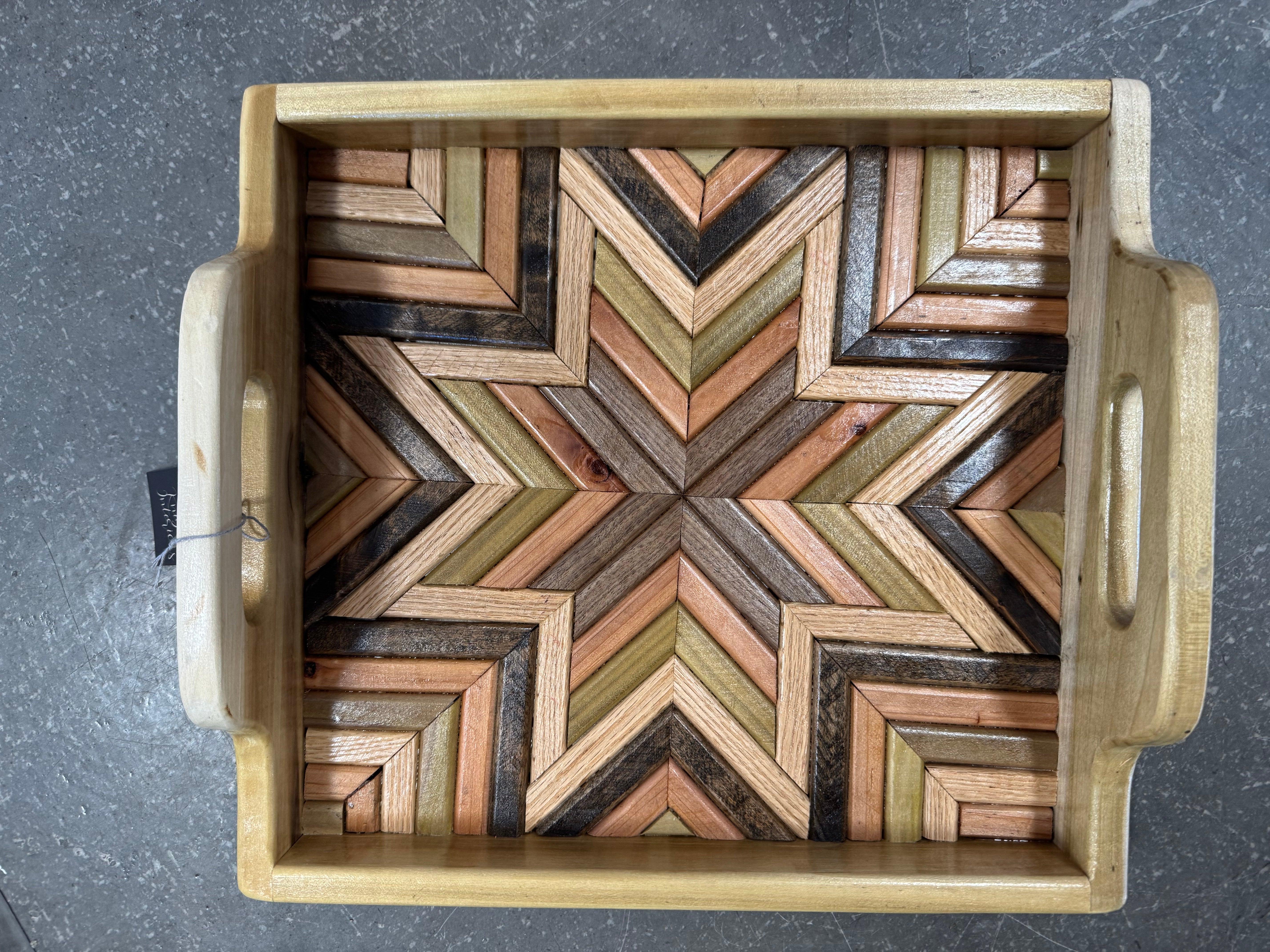 Artisan Handcrafted Wood Tray - 2 Designs