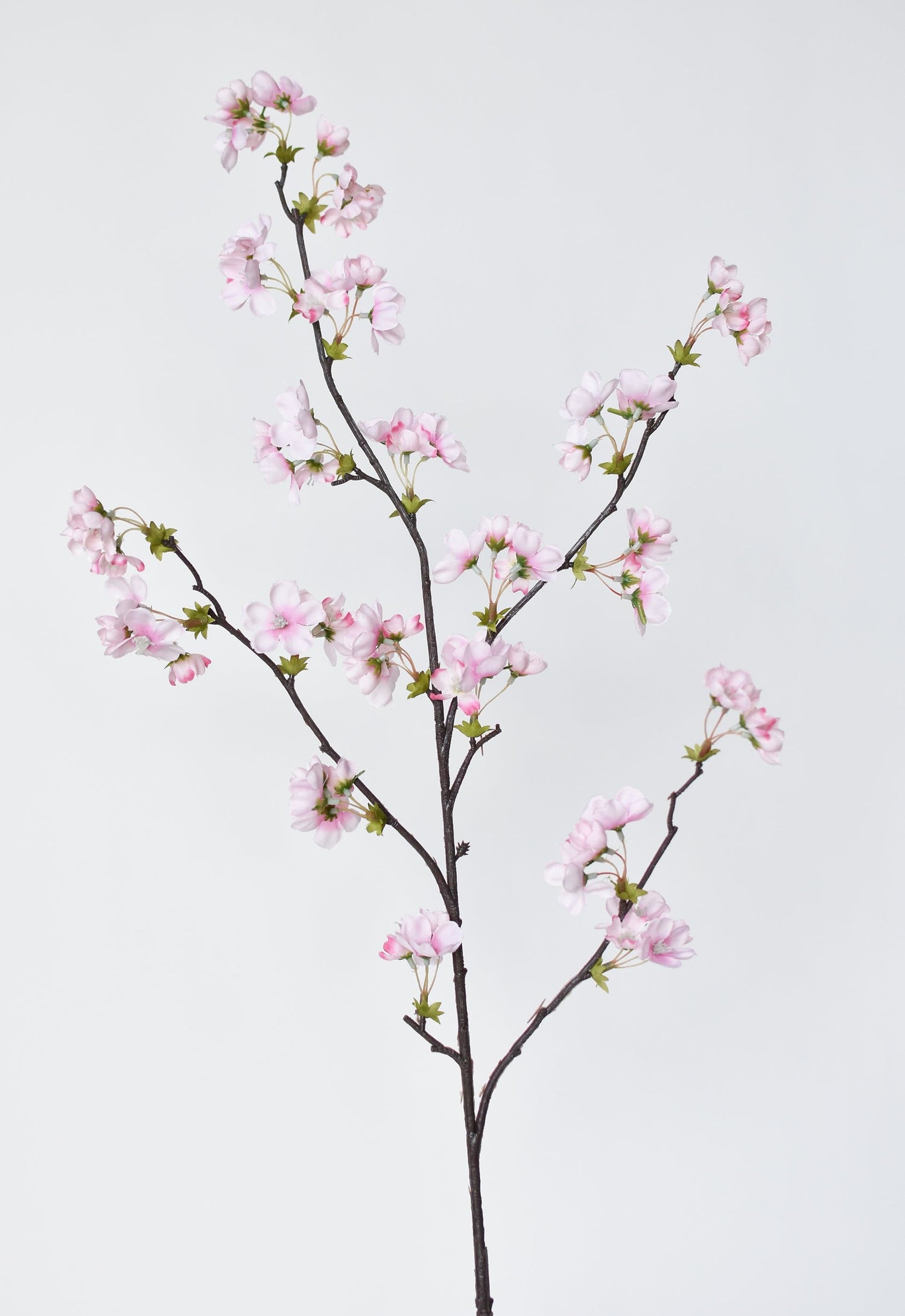 36" Faux Quince Blossom Pink Stem Flowering Branch