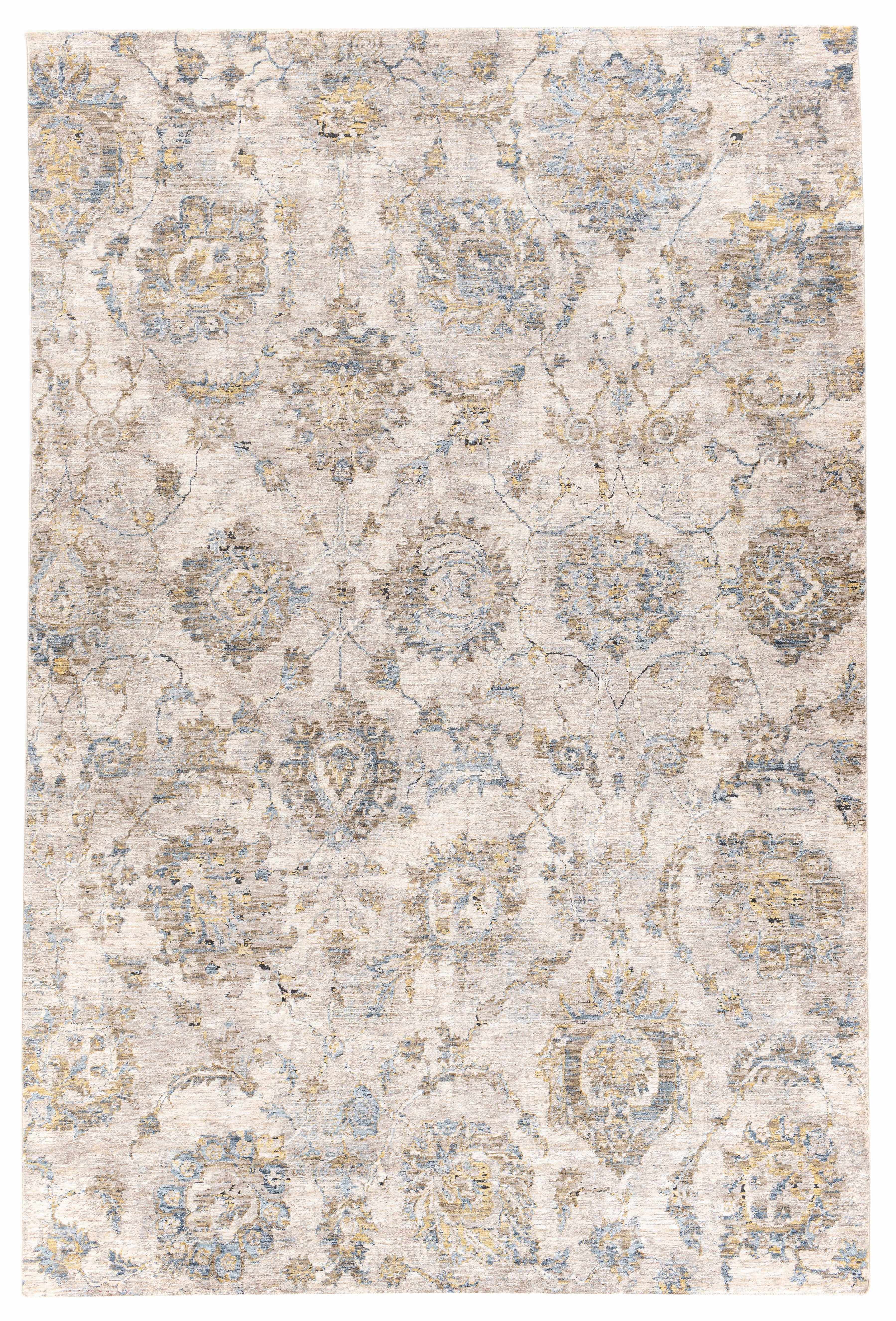 Morinville Teal Floral Rug