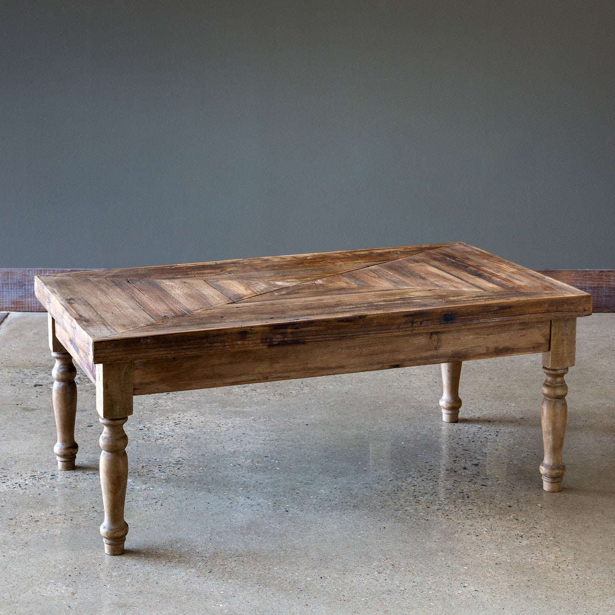 Reclaimed Wood Low Fixture Table | Rustic Accent Furniture