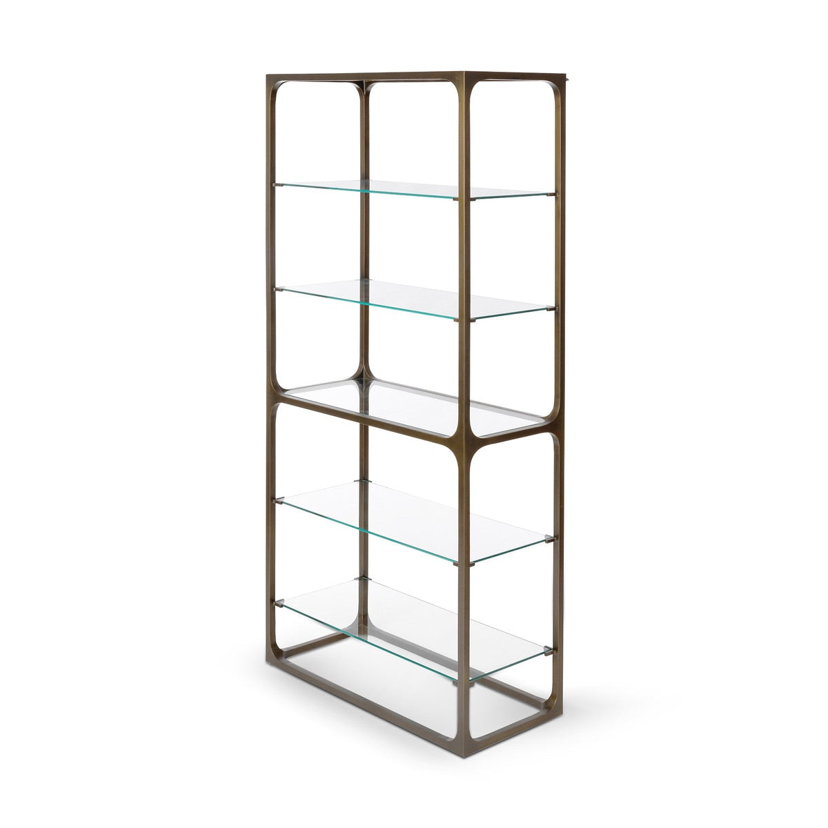 Taurus Book Shelf | Antique Bronze Industrial Storage