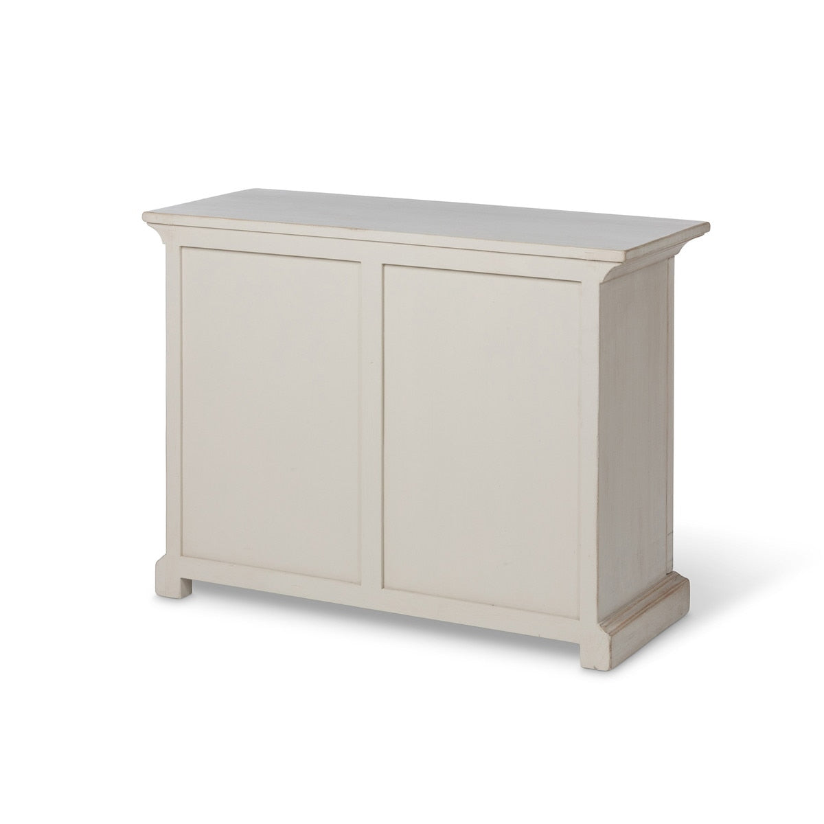 Adeline Wood Console with Glass Doors | Patina White Storage