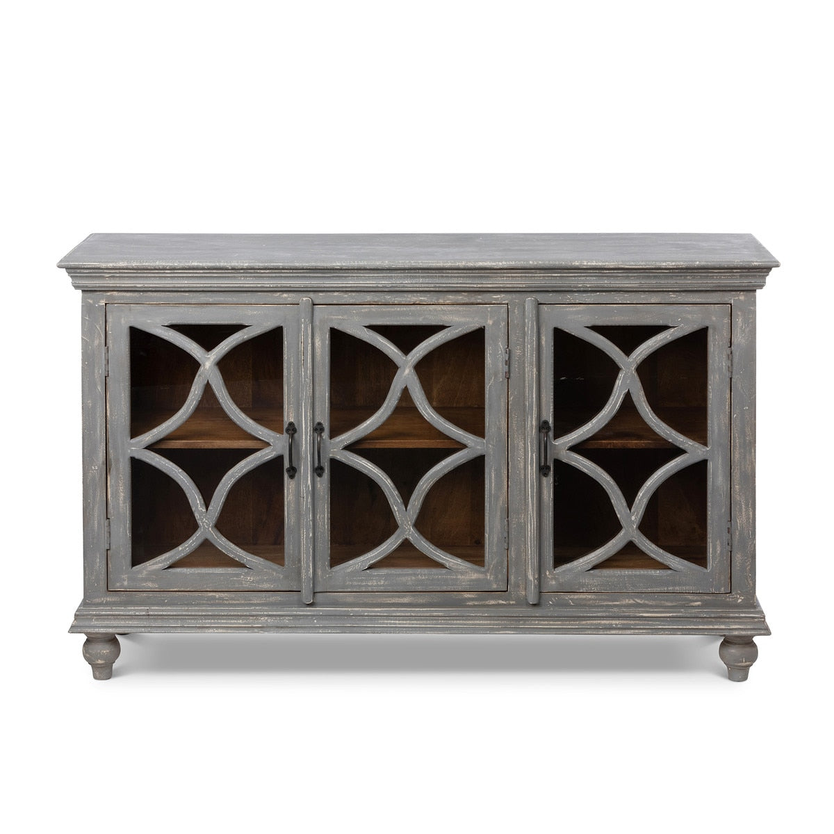 Chantal Sideboard | Grey Washed Rustic Storage