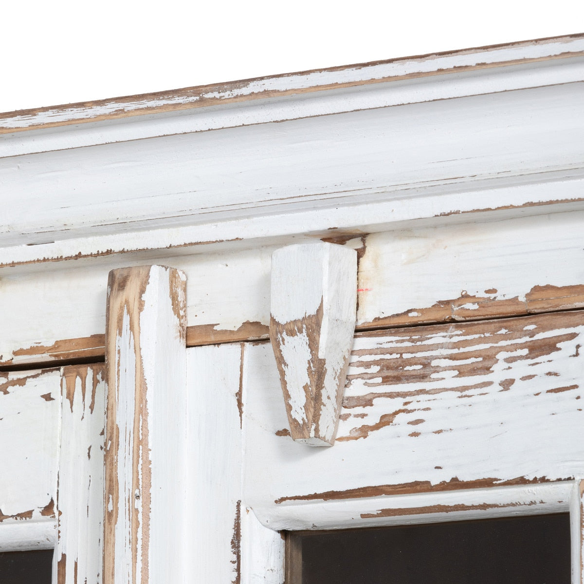 Tearoom Pantry Cabinet | Natural Grey Antique Storage Solution