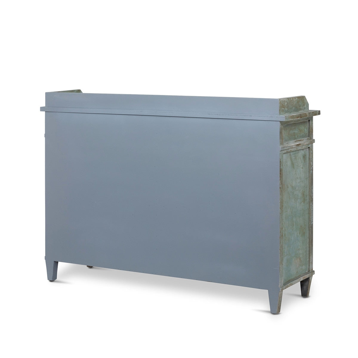 Painted Butters Cabinet | Distressed Pale Blue-Green Storage