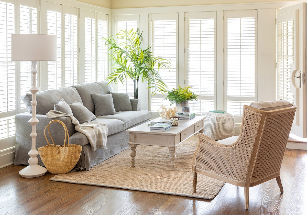Monica Cane Back Wing Chair | Elegant Vintage-Inspired Seating