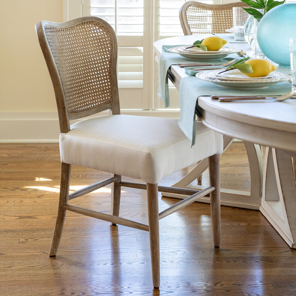 Easton Cane Back Dining Chair | Rustic Elegance for Dining Rooms