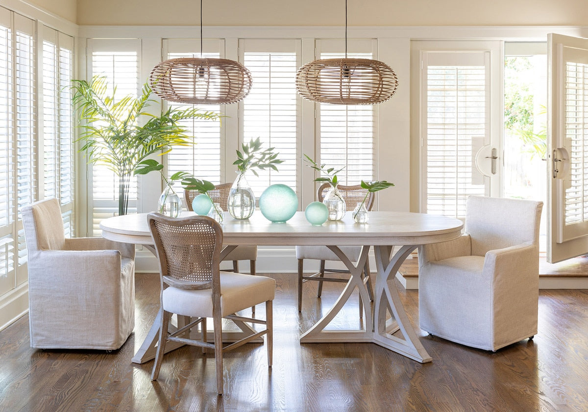 Easton Cane Back Dining Chair | Rustic Elegance for Dining Rooms