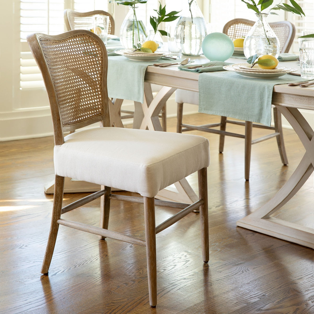 Easton Cane Back Dining Chair | Rustic Elegance for Dining Rooms