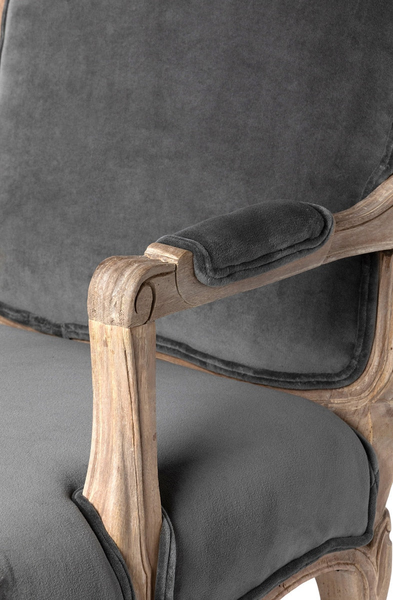 Chloe Velvet Upholstered Arm Chair | Luxurious Velvet Accent Chair