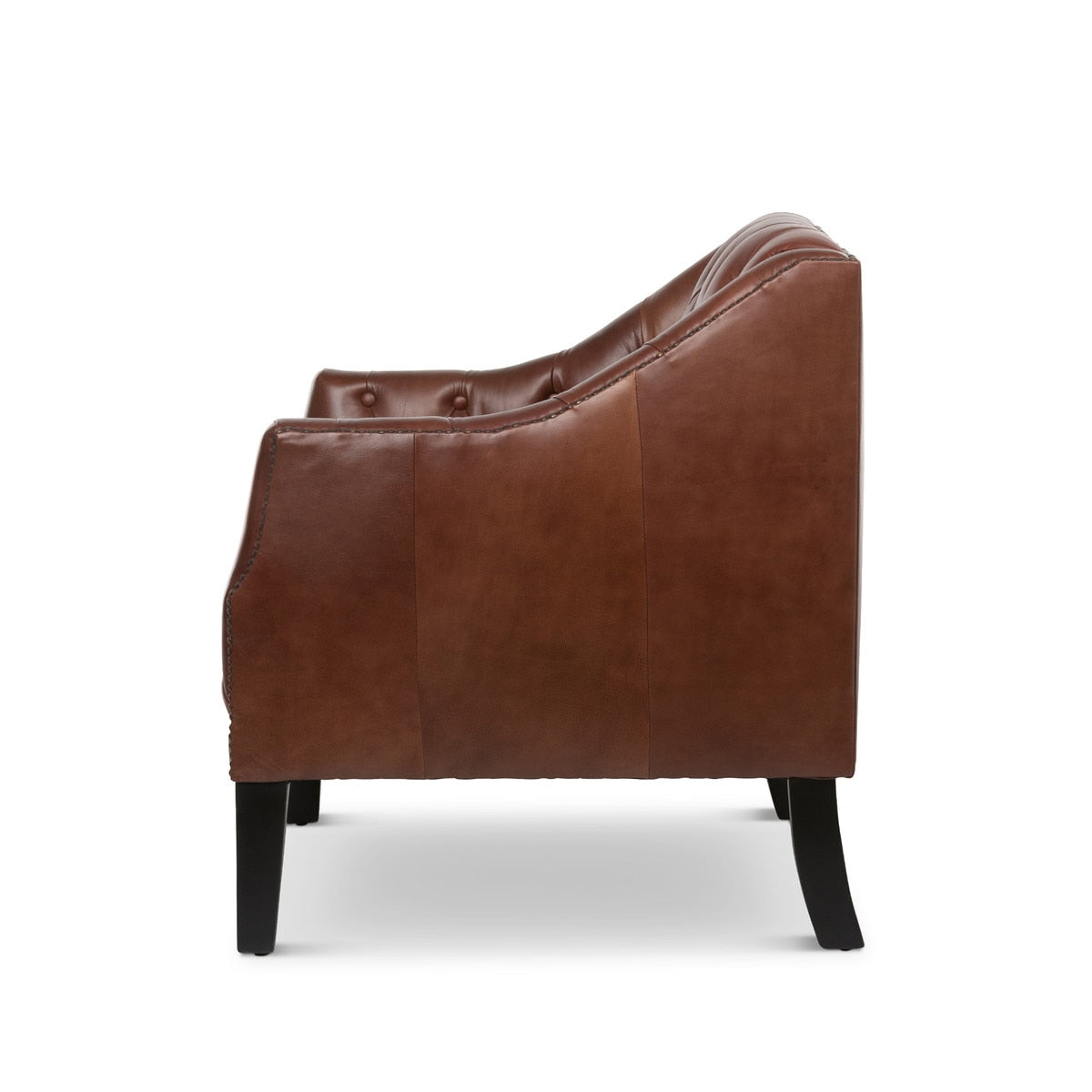 Mahogany Leather Library Chair | Luxurious Classic Seating