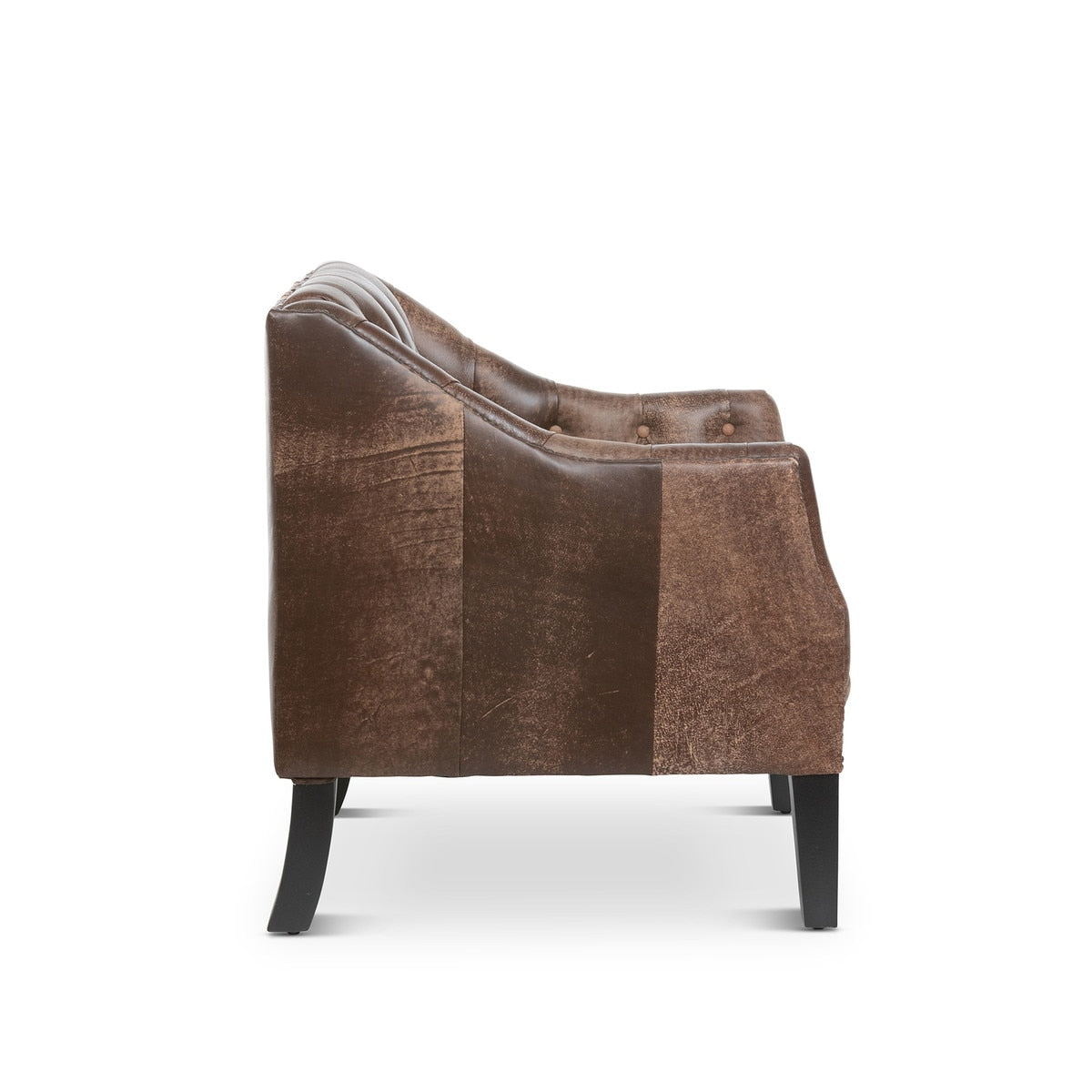 Brent Tufted Leather Club Chair | Luxurious Tufted Leather Seating