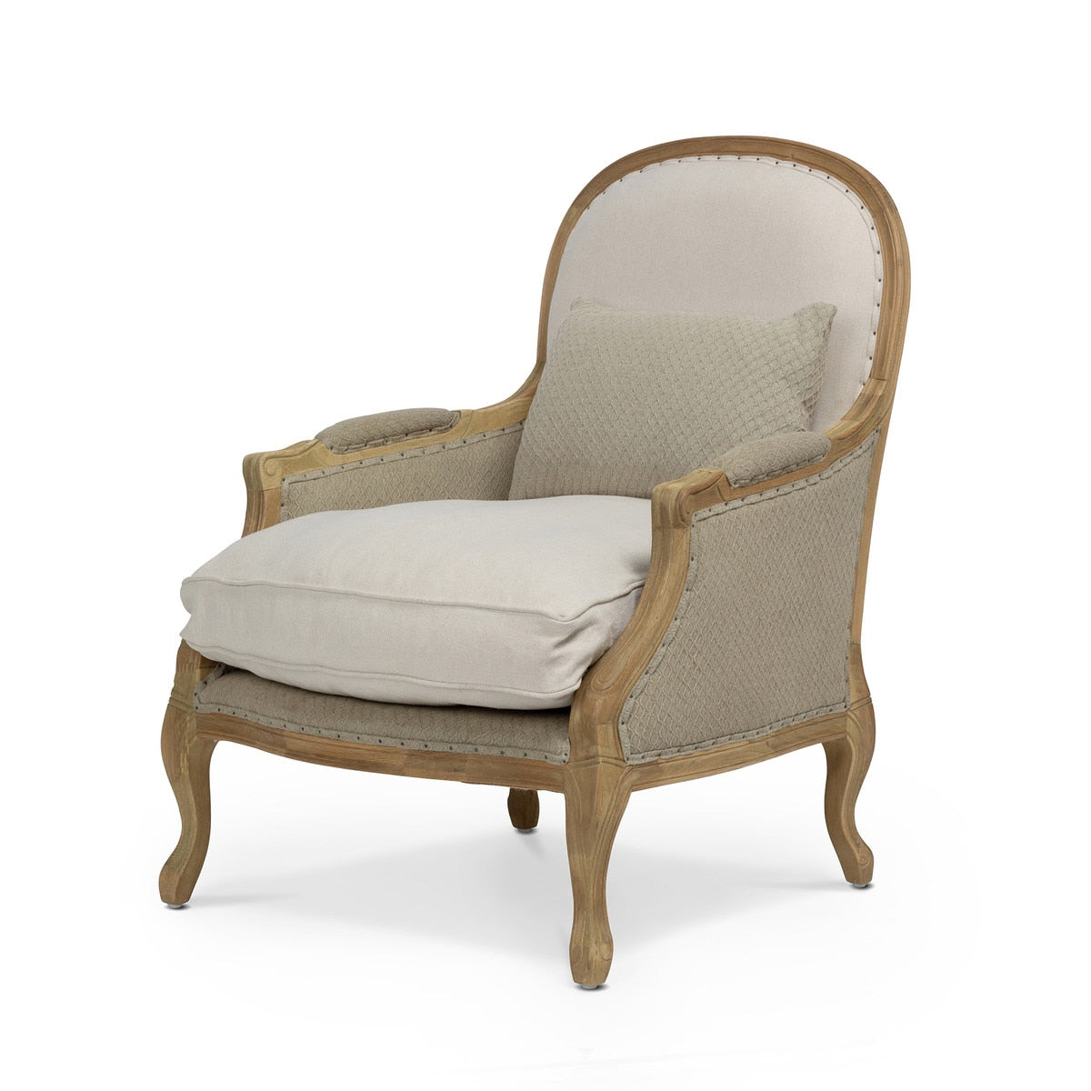 Upholstered Salon Chair | Luxurious Accent Seating for Living Spaces