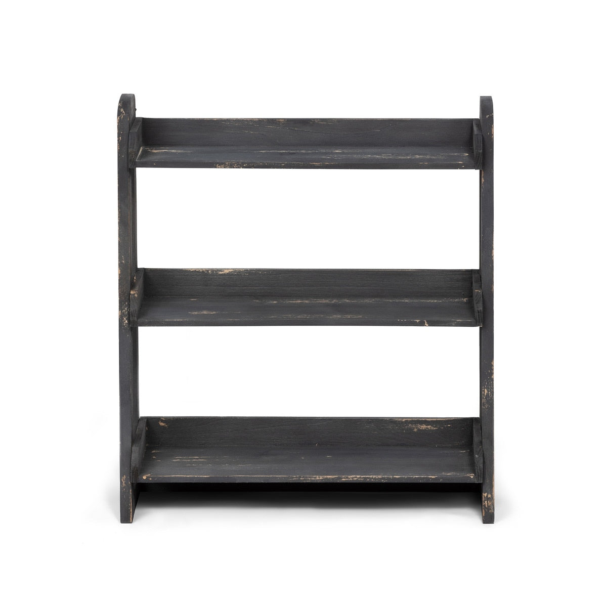 Wooden Herb Rack | Black Rustic Wall-Mounted Storage