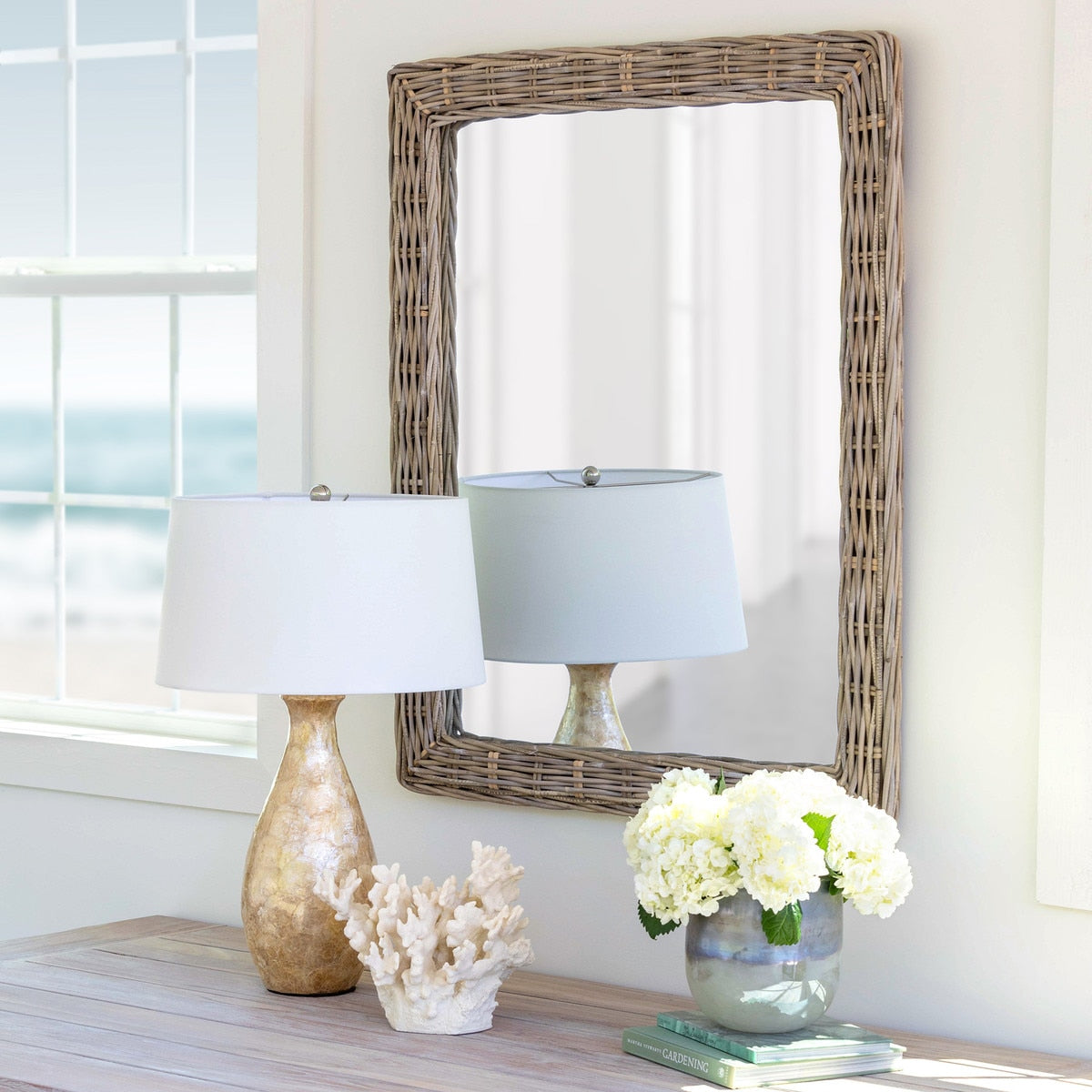 Muriel Rattan Mirror | Natural Decorative Wall Accent for Any Room