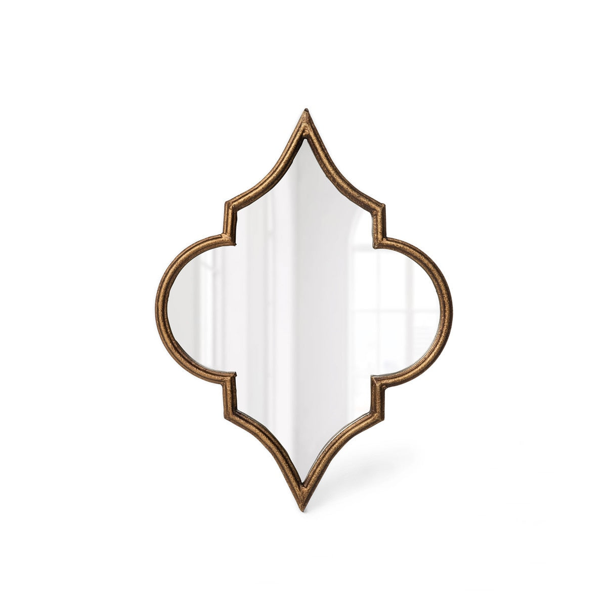 Ogee Mirror | Distressed Gold Decorative Wall Mirror, 2 Sizes Available