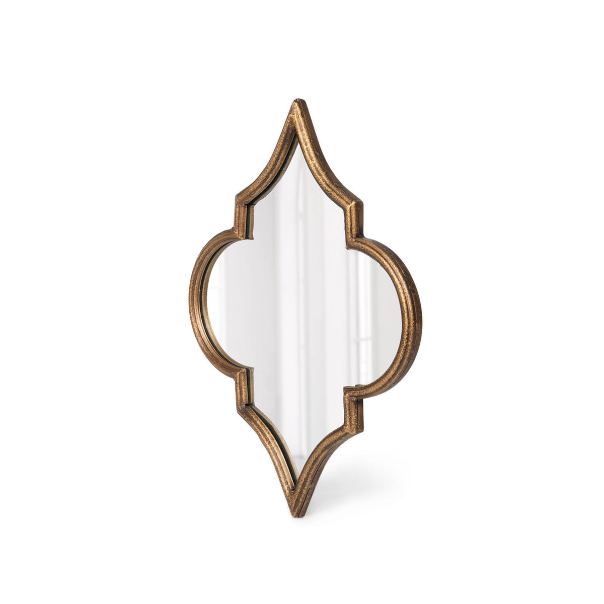 Ogee Mirror | Distressed Gold Decorative Wall Mirror, 2 Sizes Available