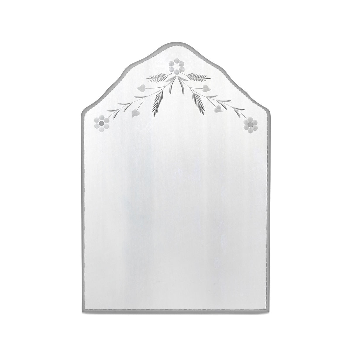 Annette Etched Mirror | Antiqued Glass Décor