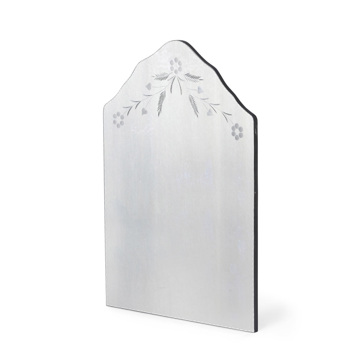 Annette Etched Mirror | Antiqued Glass Décor