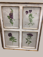 Botanical Floral Framed Wall Art - 32"