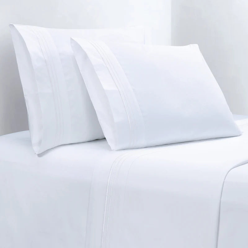 350TC Embroidered Border Sheet Set