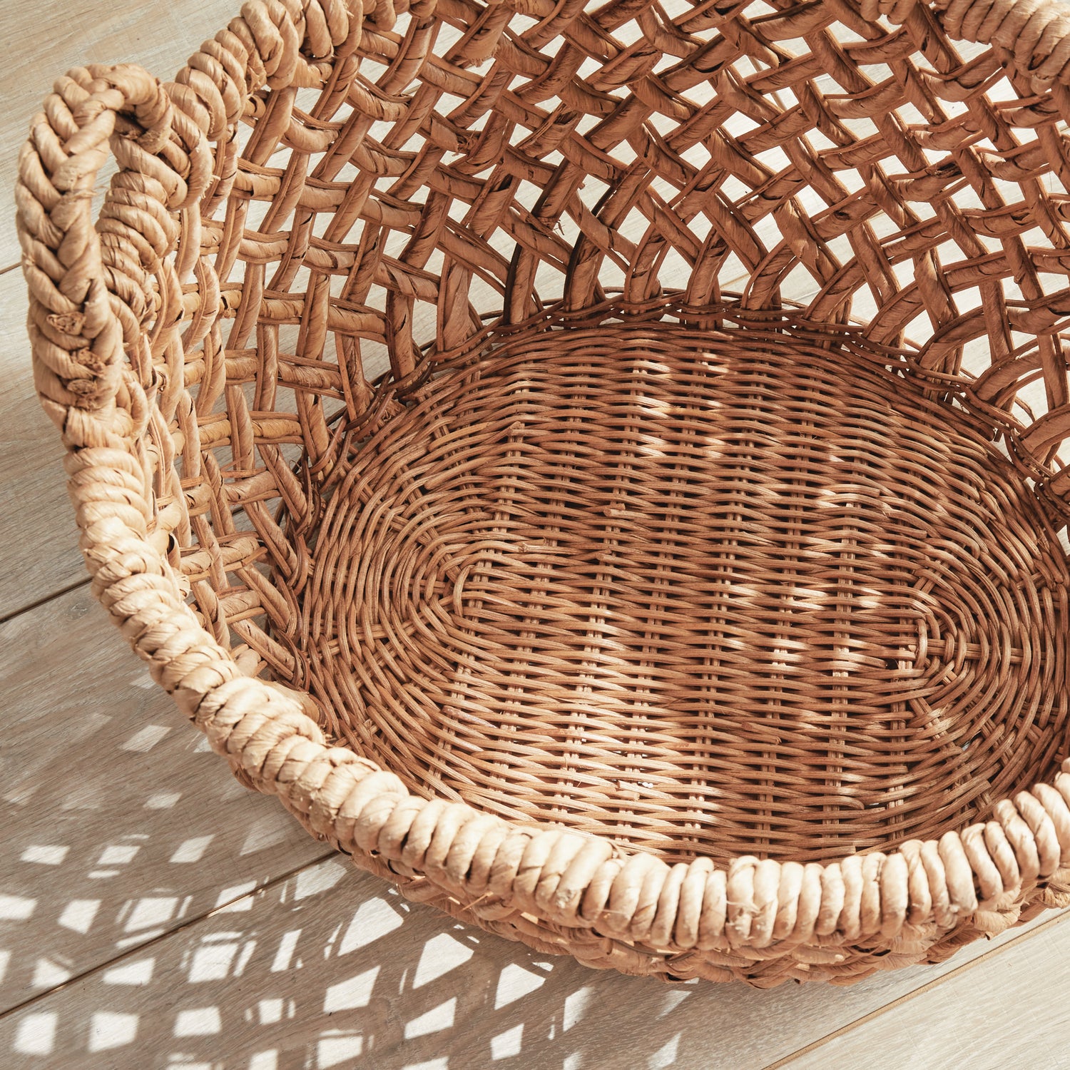 Emlyn Rattan Basket Set With Handles