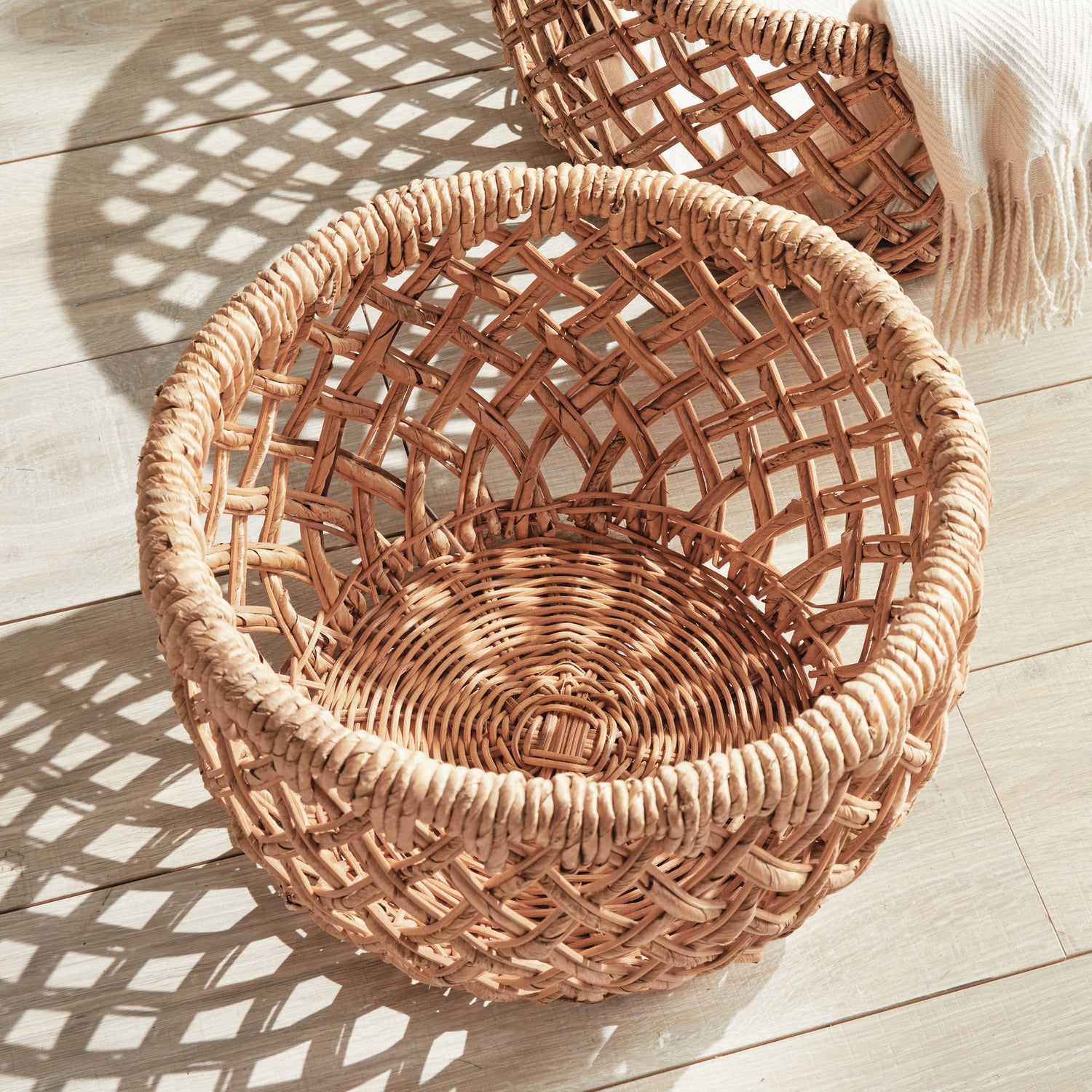 Emlyn Rattan Basket Set