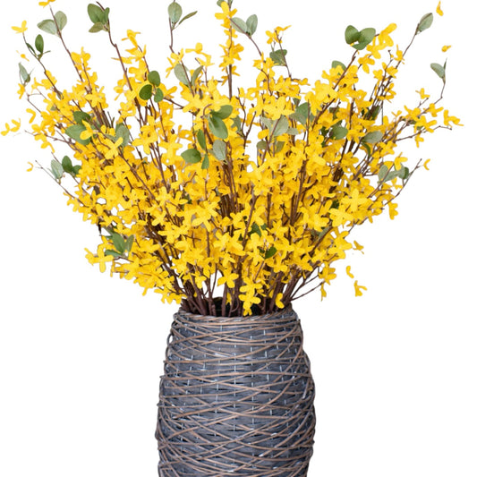 Faux Yellow Forsythia Stem