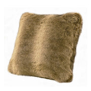 Faux Wolf Fur Oversized Throw Pillow