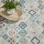 Pali Bllue Machine Washable Rug
