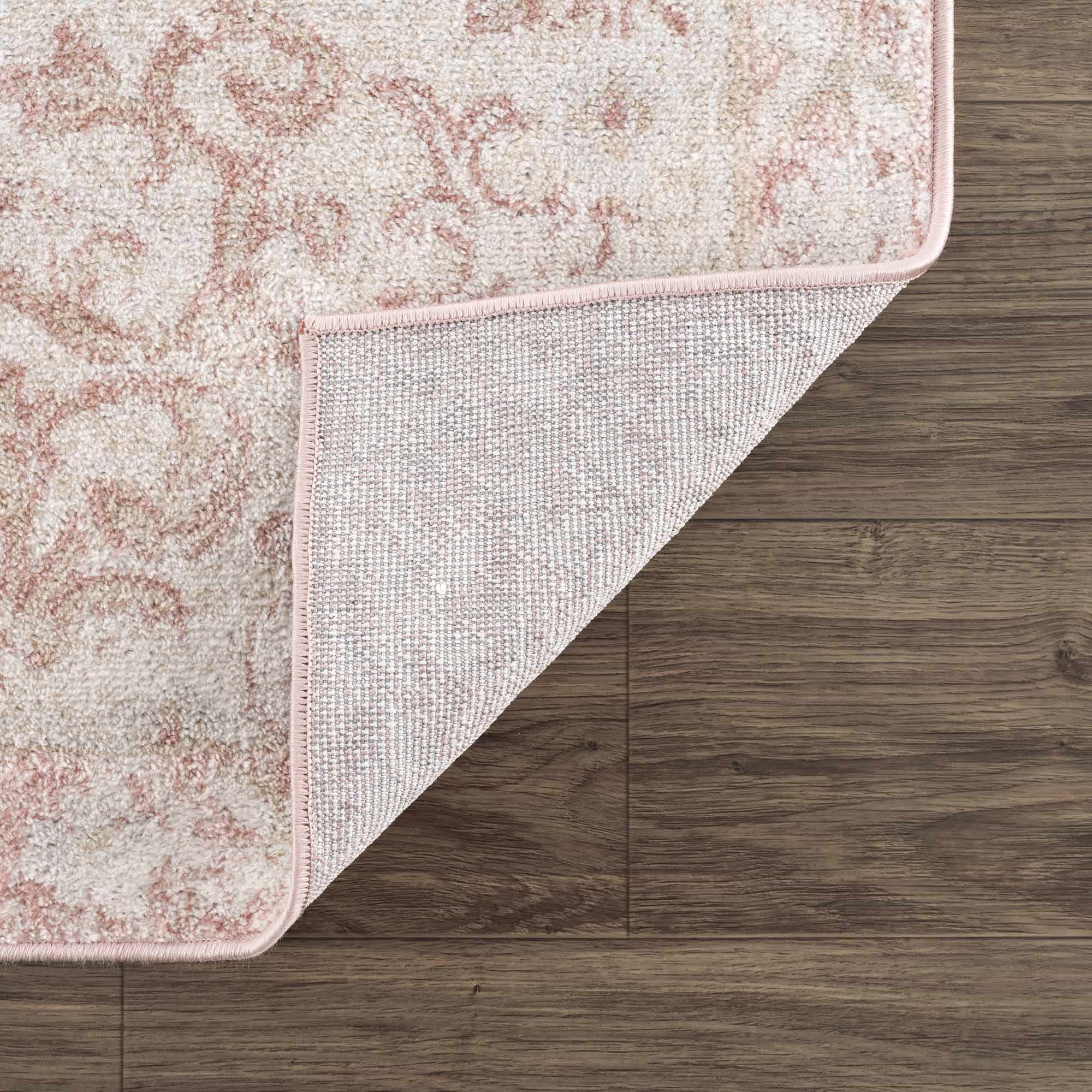 Snead Pink Floral Rug