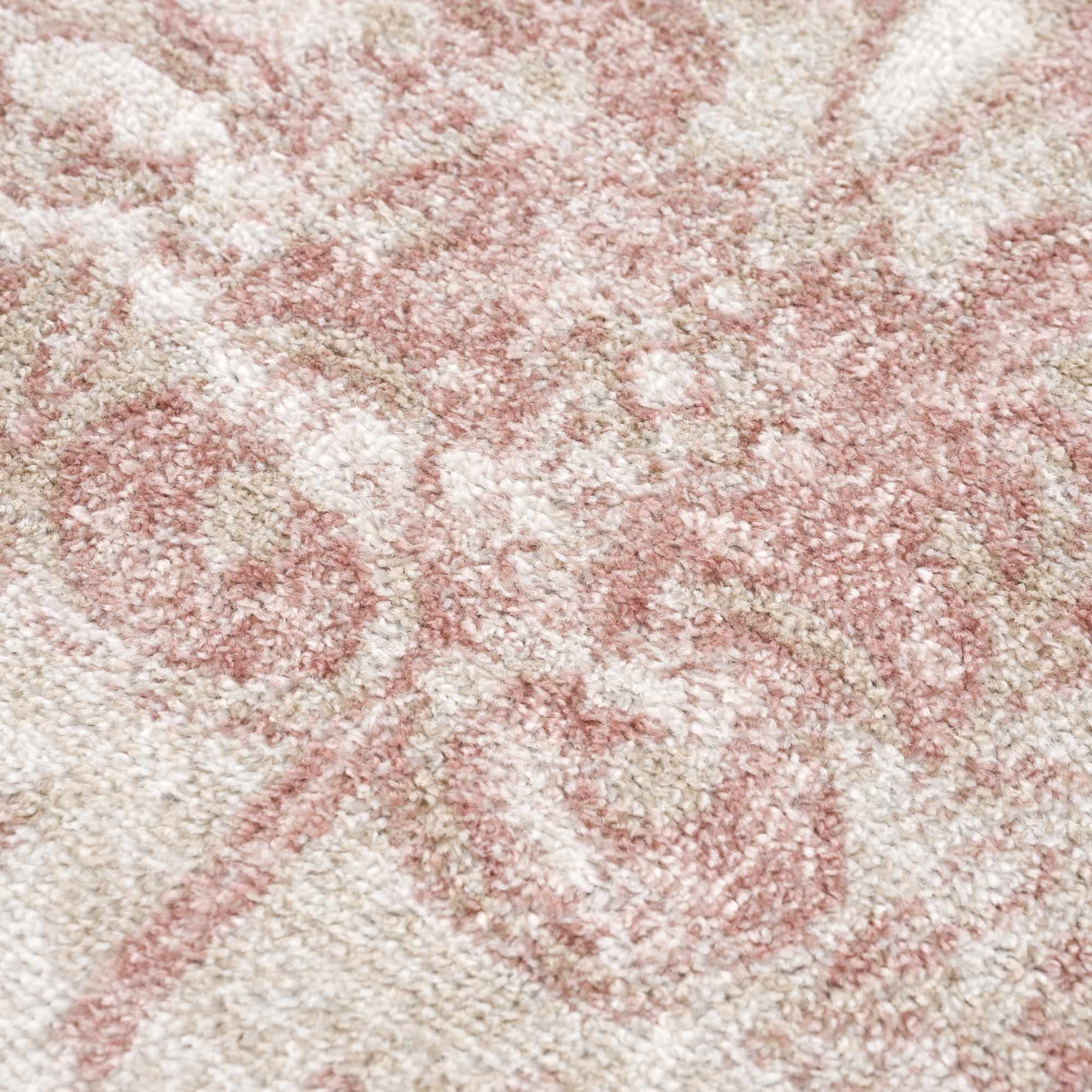 Snead Pink Floral Rug