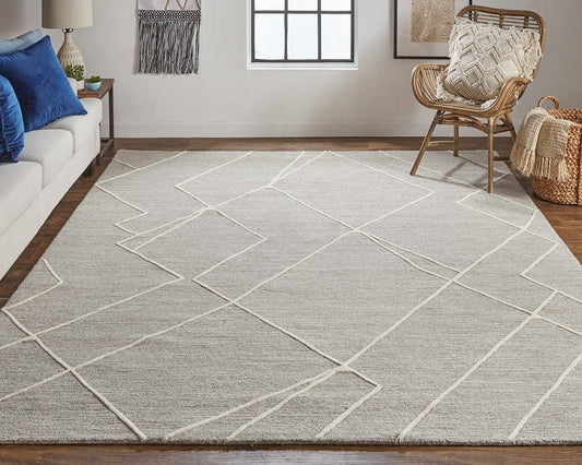 Euclid Collection By FEIZY | T8004 Gray/Ivory