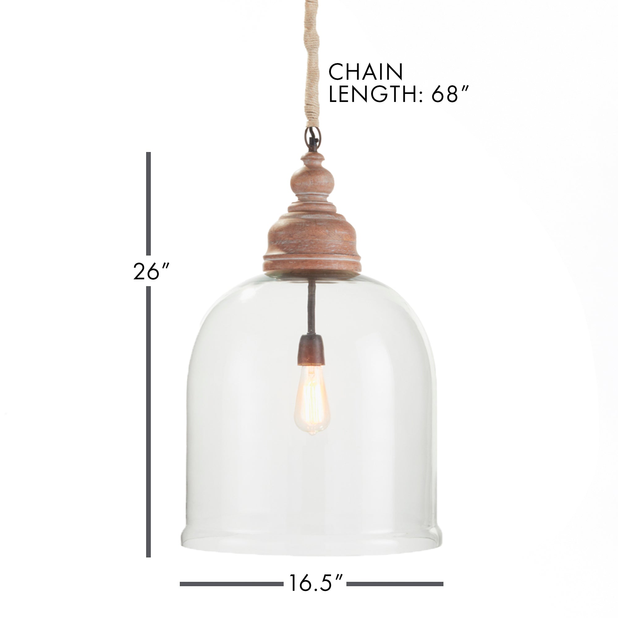 VINTNER'S CLOCHE PENDANT 26"