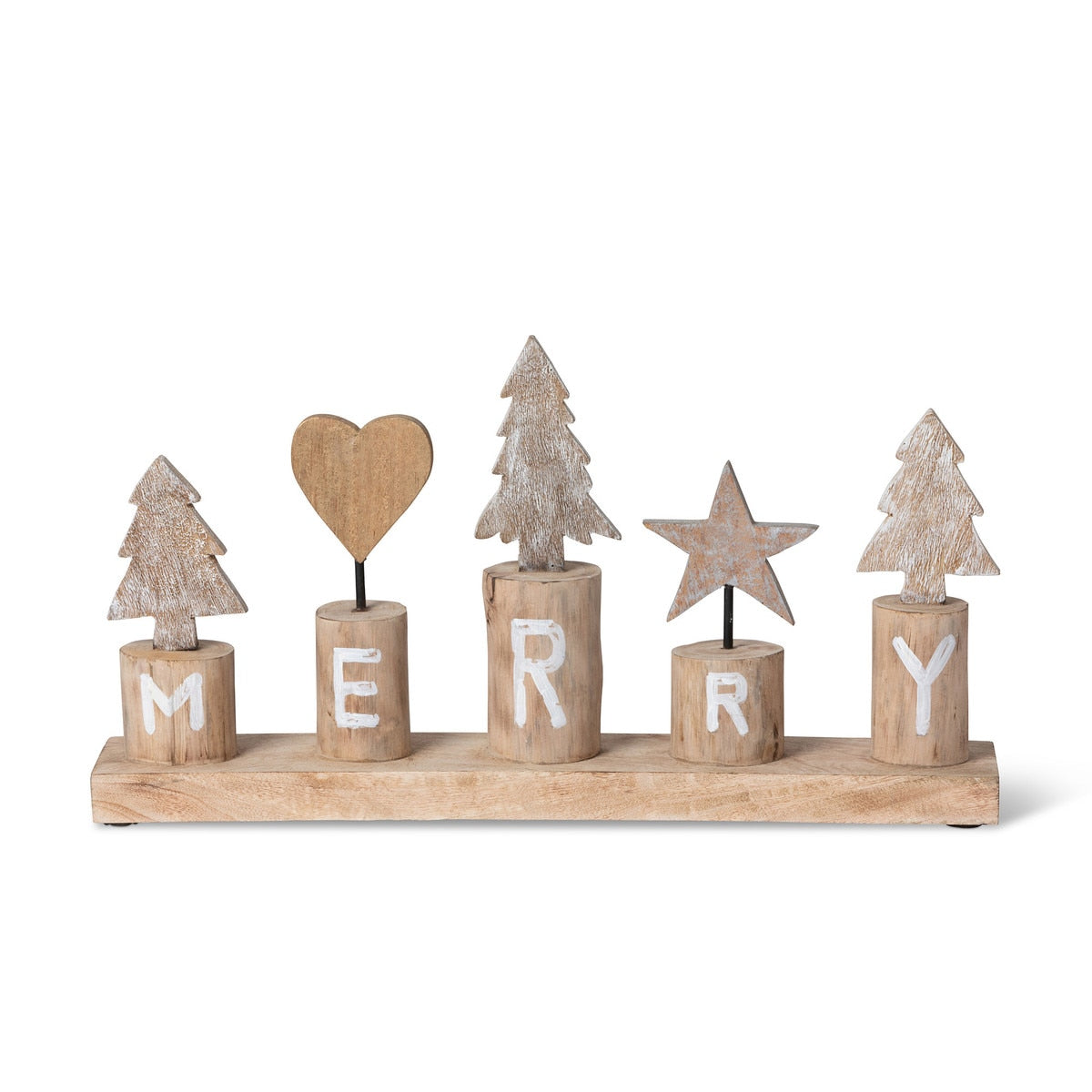 Merry Mantel Piece | Natural & Whitewash Holiday Décor