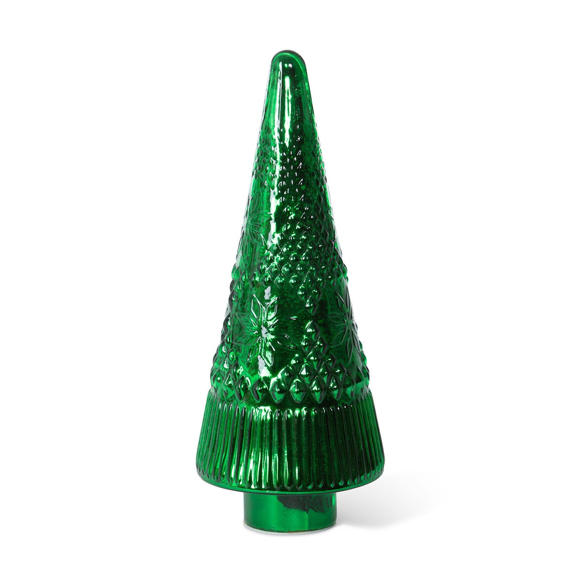 Festive Green Glass Christmas Tree 18” | Elegant Holiday Décor