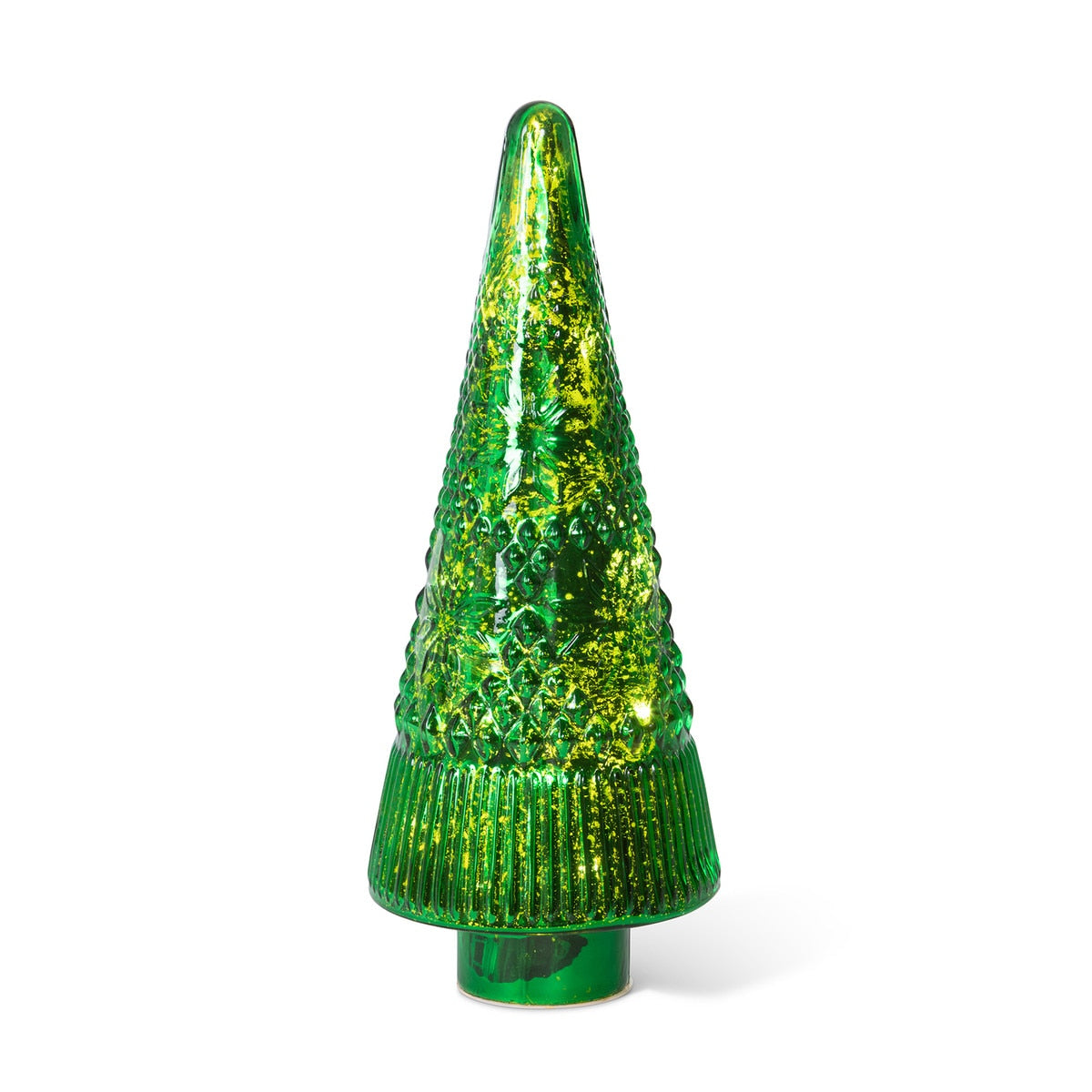 Festive Green Glass Christmas Tree 18” | Elegant Holiday Décor