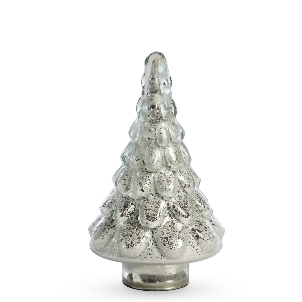 Icy Glass Tabletop Fir Tree | Elegant Glass Holiday Décor