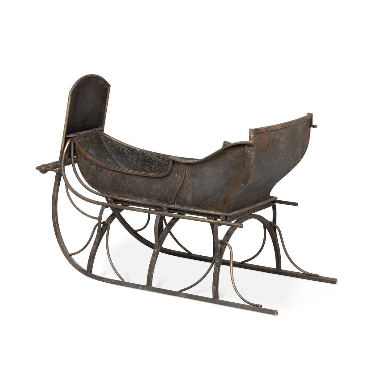 Antique Iron Cutter Sleigh | Rustic Grey Holiday Décor