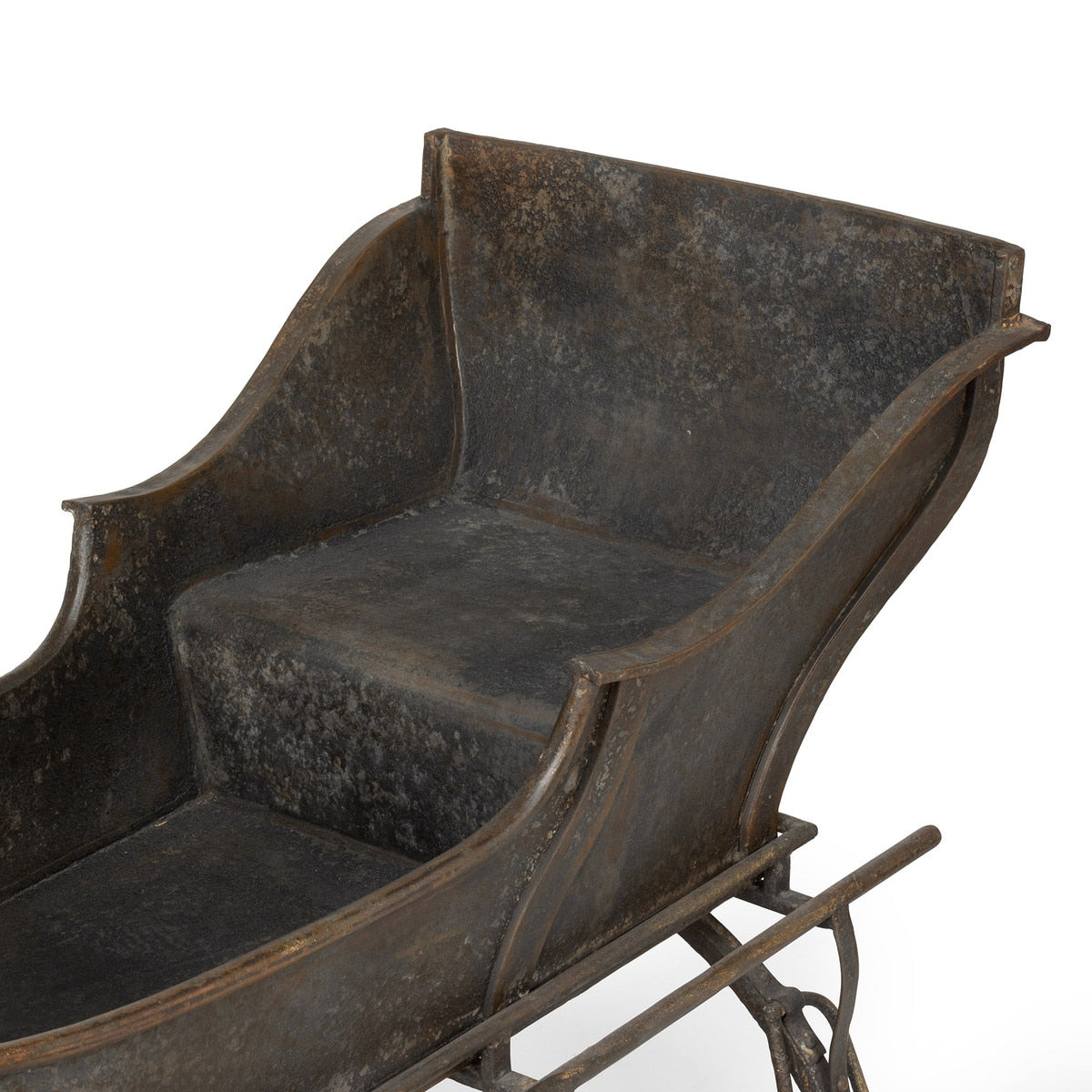 Antique Iron Cutter Sleigh | Rustic Grey Holiday Décor